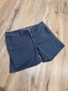 Y2K American Eagle Outfitters Navy Lowrise Stretch Casual Shorts
